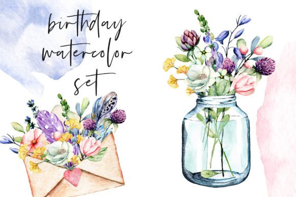 A Wildflowers Watercolor Set for Creative Projects