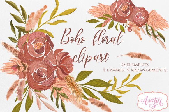 Crafting with Boho Fall Floral Clipart: Integrating Digital Assets into Creative Workflows