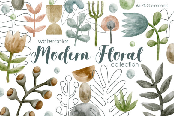 Embrace the Organic: Why a Watercolor Modern Floral Collection Elevates Your Creative Projects