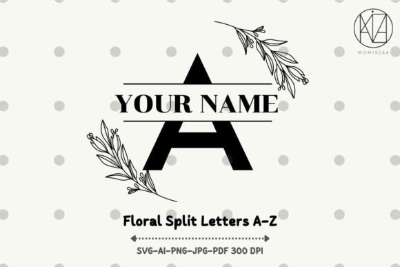 Floral Split Monogram SVG: A Creative Designer's Toolkit