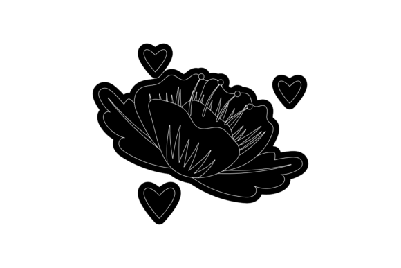 Flower Floral Black Style Design: A Versatile Digital Asset