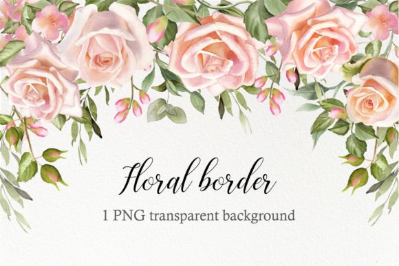 The Allure of Watercolor Floral Drop Borders