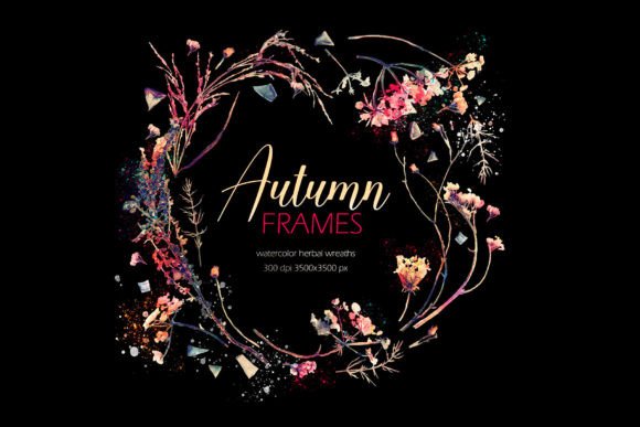 The Art and Utility of Autumn Floral Watercolor Frames in Modern Design