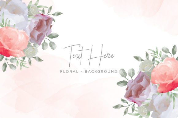 The Artful Utility of a Watercolor Floral Background with Flower