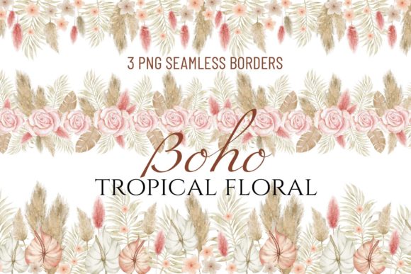 The Boho Tropical Floral Seamless Border: A Modern Tool for Creators