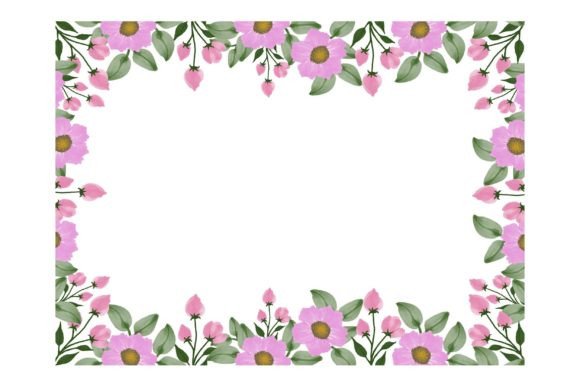 The Rectangle Frame with Pink Floral Border: A Creative Toolkit